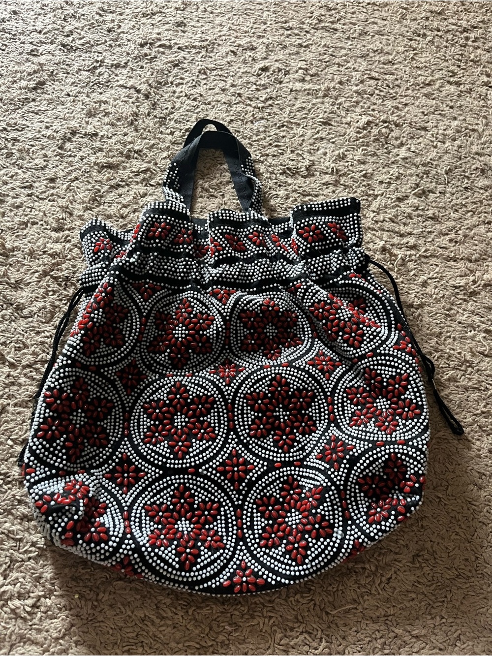 Beaded Tote Hand Bag - Picture 2 of 5
